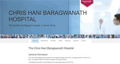 Desktop Screenshot of chrishanibaragwanathhospital.co.za