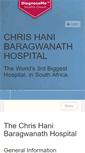 Mobile Screenshot of chrishanibaragwanathhospital.co.za